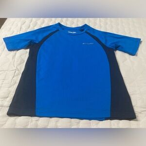 Columbia Kids Short Sleeve Two-Tone Blue Tee